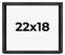 Shadow Box 1" Depth Grey Picture Frame - UV Acrylic, Backing Board, Hanging Hardware